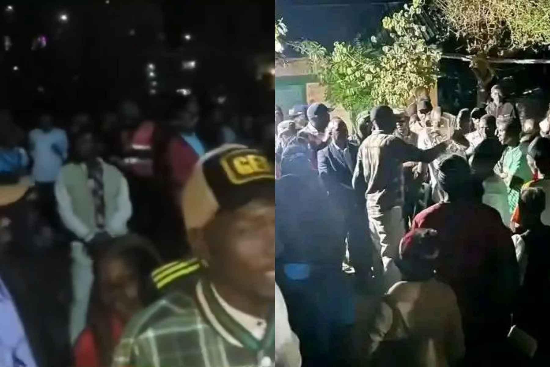 Collage photo of NYOTA beneficiaries protesting in Kisii.